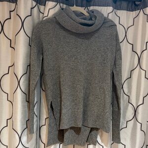 Diane Von Furstenberg Gray Cowl Neck Sweater